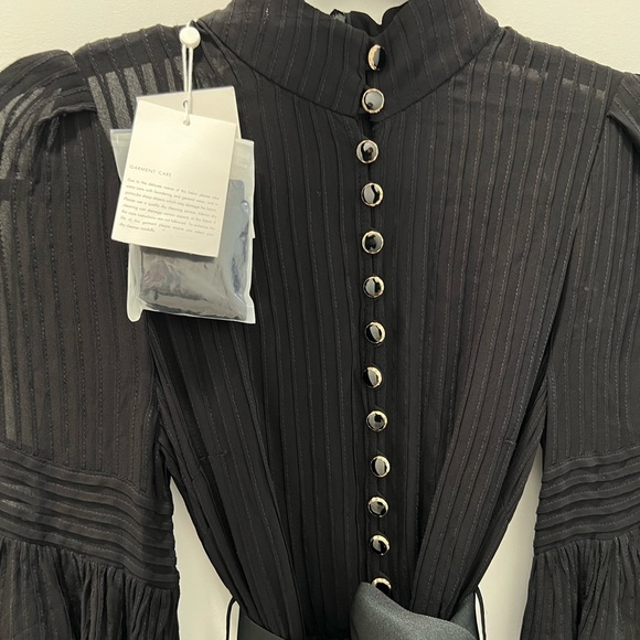 ZIMMERMANN Spliced Mesh Mini Dress US:4 - Picture 10 of 12